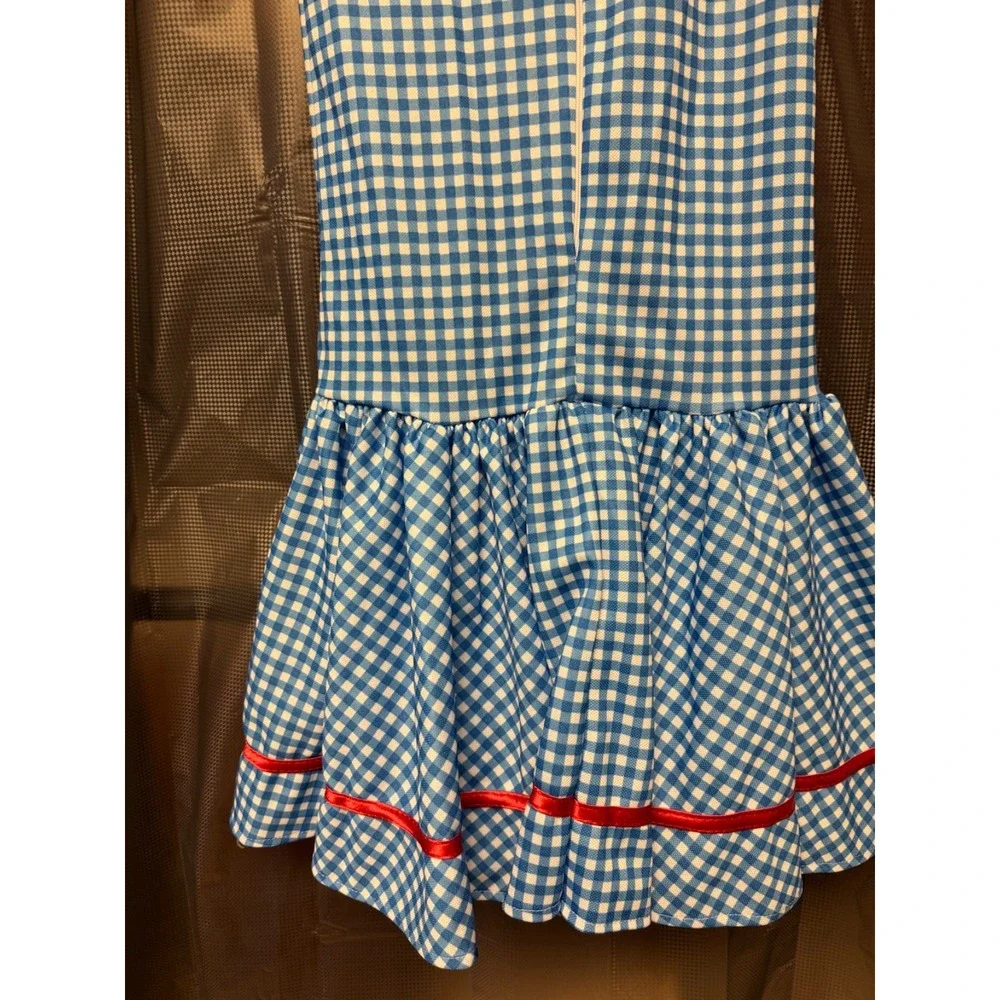 Rubie's Wizard of Oz Dorothy Dress Costume Red Sparkly Bow Halloween Med w/shoes